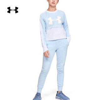 安德玛官方UA Rival Terry女童运动圆领卫衣Under Armour1353166 蓝色460 童XL