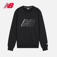 New Balance NB官方2020新款男款NCA3S521卫衣针织圆领套头上衣带绒卫衣 BK 2XL