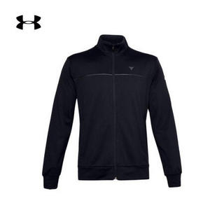 安德玛官方UA Project Rock强森男子运动夹克Under Armour1357199 黑色001 3XL