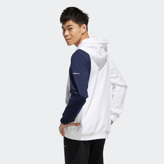 阿迪达斯官网 adidas neo M UT HOODY 2 男装套头衫EI4347 白/学院藏青蓝 A/M(175/96A)