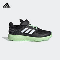 阿迪达斯官方 adidas FortaFaito EL K 小童跑步鞋EE7308 黑色/灰色 33.5(205mm)