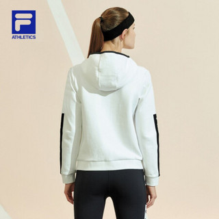 FILA 斐乐官方 女子连帽外套 2020专业运动针织上衣女装 11 玉石白-WT 170/88A/L