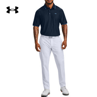 安德玛官方UA Playoff Pique男子运动Polo衫Under Armour1345459 深蓝色409 L