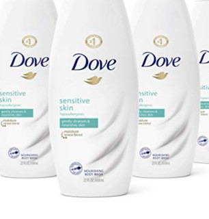 Dove 多芬 敏感肌肤沐浴露 650ml*4