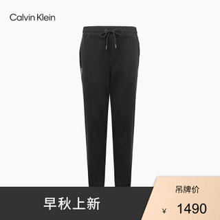 CK Jeans 2020秋冬新款 男装撞色LOGO合身版休闲裤 J316311 BEH-黑色 M