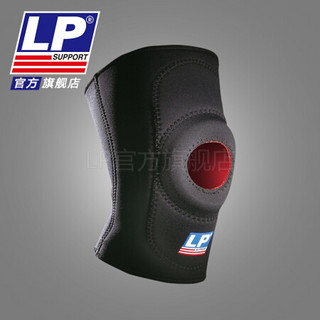 LP防护护膝透气型登山篮球 运动护具708系列 708黑色单只 XL