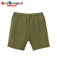 MIKIHOUSE HOT BISCUITS夏季新品5分纯色男童短裤纯棉薄款72-3101-459 卡其色 110cm