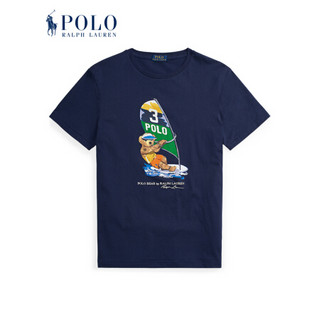 Ralph Lauren/拉夫劳伦男装 经典款定制修身版型 Polo小熊图案T恤12431 410-海军蓝 XXL