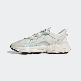 阿迪达斯官网 adidas 三叶草 OZWEEGO 男女鞋经典运动鞋FV9663 米白/粉绿 37(230mm)