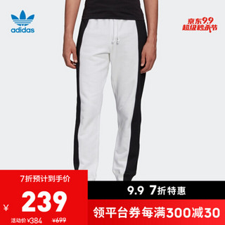 阿迪达斯官网 adidas 三叶草 D SWEATP 男装运动裤FM2294 白/黑色 L(参考身高:185~188CM)