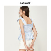 ONE MORE夏吊带上衣夏系带背心可外穿性感吊带上衣印花吊带
