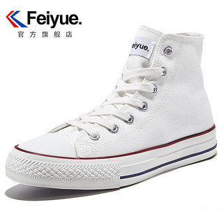 Feiyue. 飞跃 feiyue/飞跃帆布鞋女高帮休闲鞋秋季新款韩版街拍潮鞋070