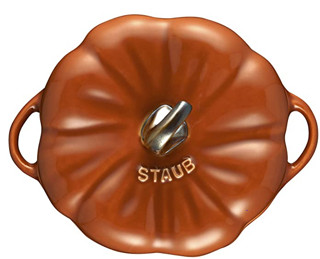 STAUB 珐宝 40511-554 南瓜锅陶瓷小锅 680ml 焦橙色