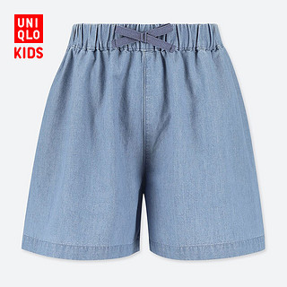 优衣库 童装/女童 松紧喇叭短裤(水洗产品) 415188 UNIQLO