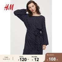 HM 女装女士裙子连衣裙女夏装连衣裙0760214