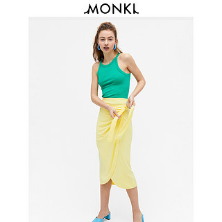 MONKI2020春夏新款 设计感系带鱼尾裙宽松一片式半身裙女 0899022