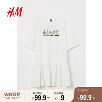 【海绵宝宝系列】HM DIVIDED女装印花短裙T恤短款连衣裙女0863412