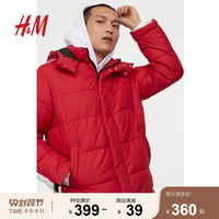 HM DIVIDED男装棉服男2020春装新款夹棉保暖加厚棉衣外套0823501