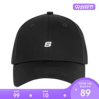 Skechers斯凯奇新款时尚字母刺绣棒球帽男女同款休闲帽L120U052