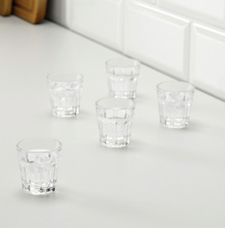 IKEA 宜家 IKEA00001609 博克尔圆形玻璃酒杯六件套 透明色