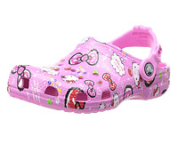 Crocs 卡骆驰 女童Hello Kitty好次洞洞鞋 crocs15282 粉色