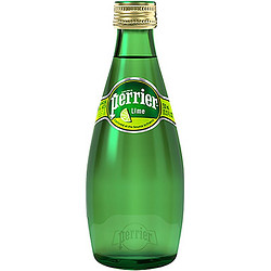 Perrier 巴黎水 气泡矿泉水 青柠味 330ML*24瓶