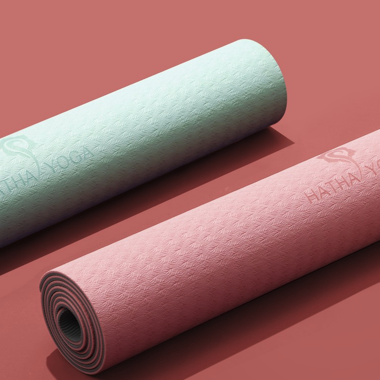 hatha yoga 哈他 tpe 瑜伽垫 6mm
