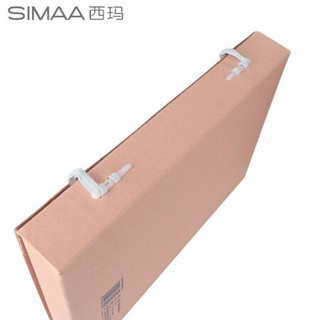 西玛 (SIMAA) 定制无酸牛皮纸档案盒3cm 10个装 无酸纸680g文件资料文书档案盒定制，定制50件起拍
