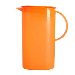 特百惠（Tupperware）春暖花开冷饮壶塑料大容量水壶饮料壶果汁壶 1.7L 橙色