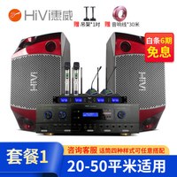 惠威H100会议室音响组合套装 培训 会议音响 婚宴喜庆背景音乐蓝牙功放壁挂音响组合 套装1:H100(20-50平米适用) 2鹅颈+2手持