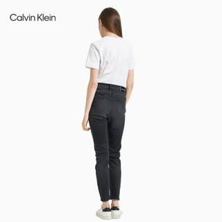 CK Jeans 2020秋冬新款 女装高腰合体紧身牛仔裤CKJ015 J215118 1BY-黑色 26