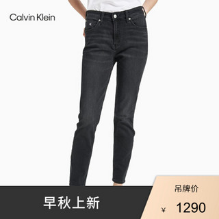 CK Jeans 2020秋冬新款 女装高腰合体紧身牛仔裤CKJ015 J215118 1BY-黑色 26