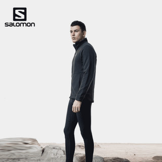 萨洛蒙（Salomon）男子运动休闲新款保暖立领外套茄克RADIANT FZ M 黑色C13659 L