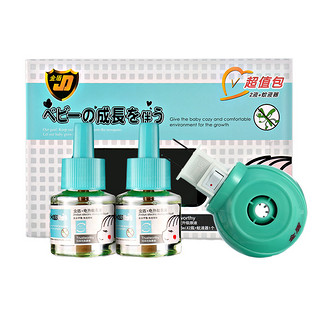 金盾电热蚊香液2瓶液送加热器+蚊香片60片送加热器+花露护肤水1瓶