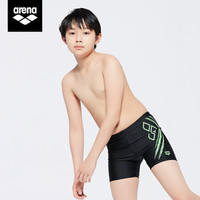 arena阿瑞娜 儿童游泳裤青少年男童平角泳裤 柔软舒适速干耐穿 BKGN 160(14-15岁)