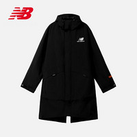 New Balance NB官方2020新款中性款NAA34033夹克中长款工装外套防风连帽外套 BK S