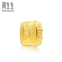 周生生 足金Charme串珠新生系列抓周三字经黄金转运珠宝宝手串 不含手绳91353C定价