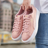 PUMA 彪马 女鞋2019秋新款正品运动休闲鞋厚底松糕鞋板鞋369593-01 37.5 369593-01