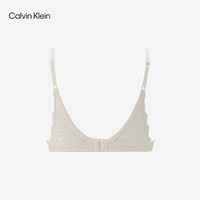 CK Underwear2020秋冬新款女装豹纹蕾丝系列柔软钢圈文胸QF6086AD 101-米白色 340A