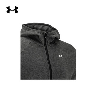 安德玛官方UA Taped Fleece女子运动拉链连帽卫衣Under Armour1328859 黑色002 M