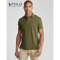 Ralph Lauren/拉夫劳伦男装 经典款定制修身版型网格网球衫11930 300-军绿色 S
