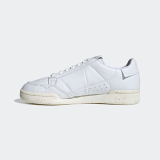 阿迪达斯官网 adidas 三叶草 CONTINENTAL 80男女经典运动鞋FV8468 白/绿 45(280mm)