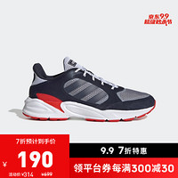 阿迪达斯官网 adidas 90s VALASION男鞋跑步运动鞋EE9897 蓝色/白色/红色 41(255mm)