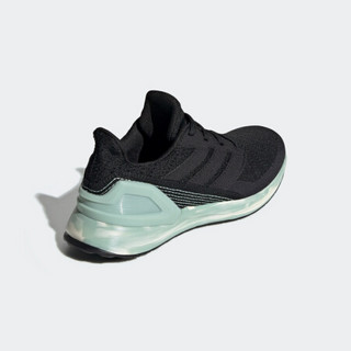 阿迪达斯官网 adidas RapidaRun J大童跑步运动鞋 G26114 黑色/烟灰绿 40(245mm)