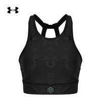 安德玛官方UA RUSH Metallic女子运动内衣—中强度Under Armour1351057 黑色001 S