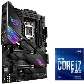 ROG 玩家国度 ROG STRIX Z490-E GAMING+酷睿i7-10700KF 主板CPU套装