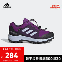 阿迪达斯官网 adidas TERREX GTX K小童鞋户外运动鞋BC0600 活力紫/传奇紫/黑色/航空蓝 31.5(190mm)