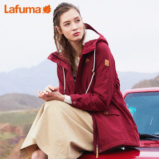 法国LAFUMA乐飞叶户外女士羊羔毛内里保暖棉服外套 LFJU0CM61 红色R3 160/80A（36）