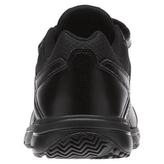 Reebok锐步男鞋皮革缓震魔术贴低帮运动鞋休闲鞋BS9528 Black/Black 8.5