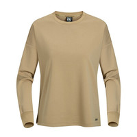 诺诗兰2020秋冬新款女式长袖T恤圆领时尚宽松休闲T恤 NTSAN2501S 枯叶色 170